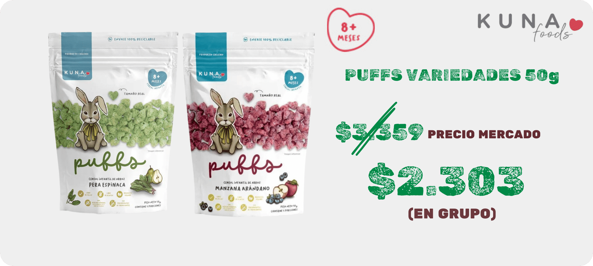 Kuna Puffs Variedades